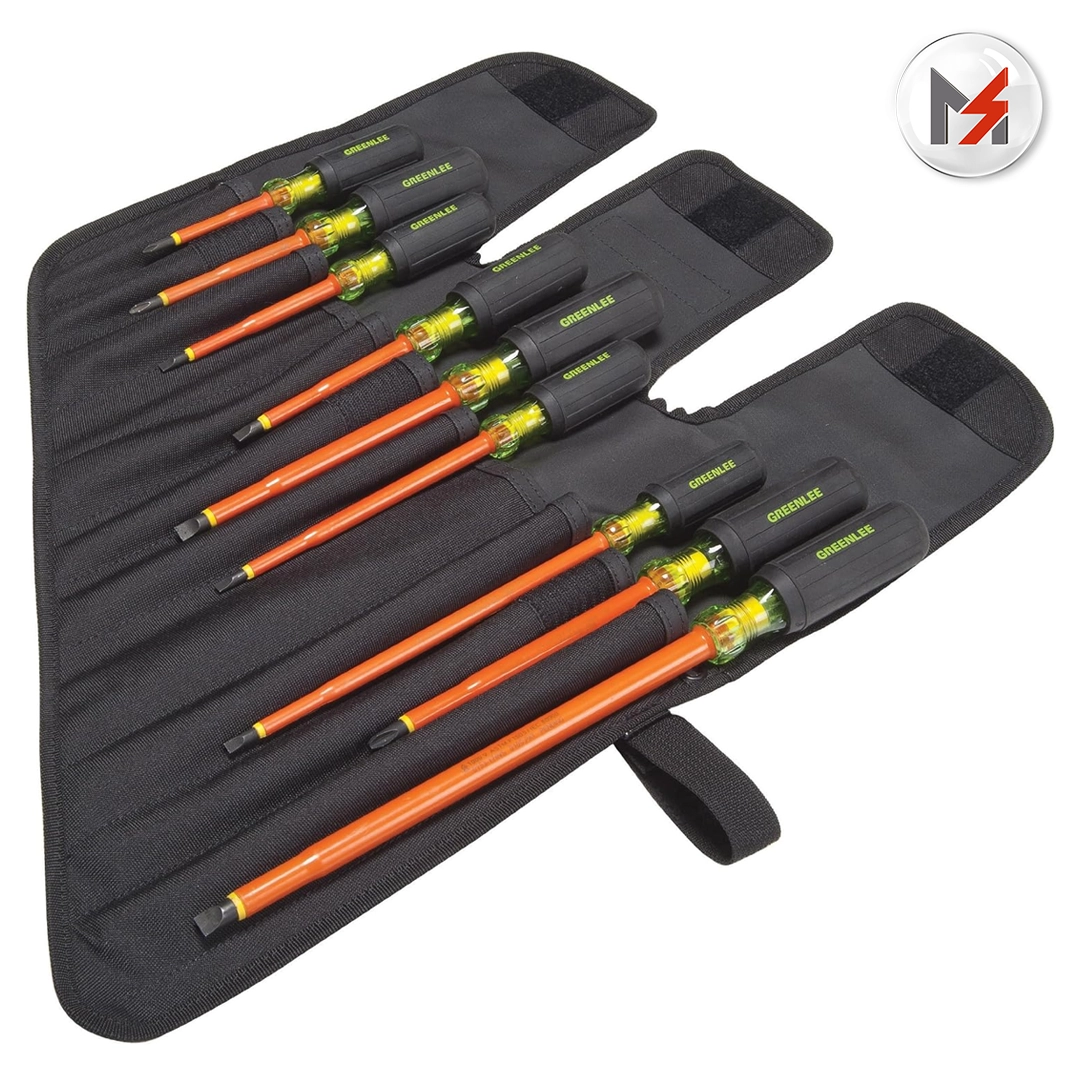 JGO. 9 DESTORNILLADORES PARA 1000V TRIMATERIALES MOD. 0153