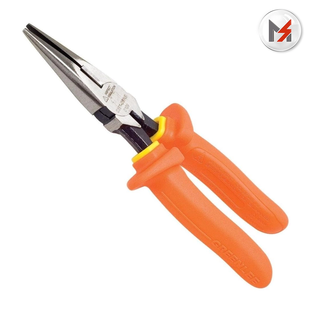 PINZA PUNTA LARGA  8in 1000V MOD. 0351-08-INS GREENLEE GREENLEE 0351-08-INS - Mersol Sureste México