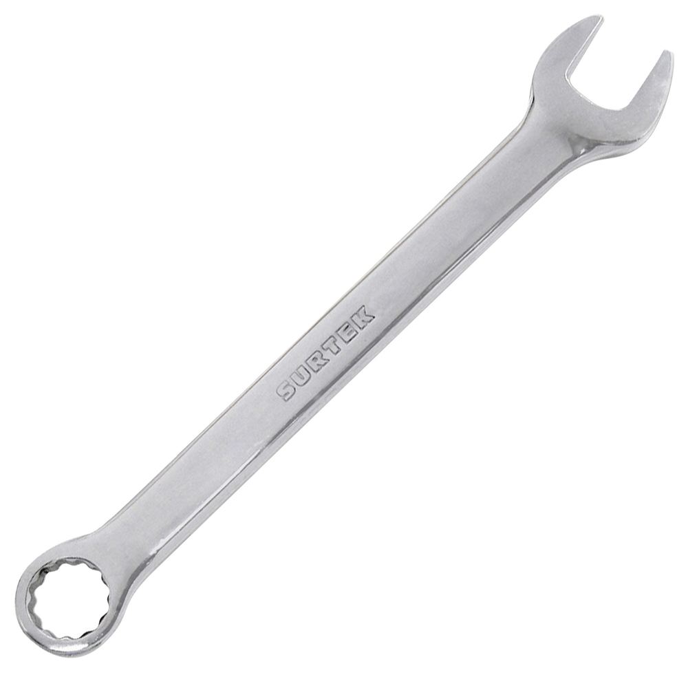 LLAVE COMBINADA PULIDO ESPEJO 12 PUNTAS 1/2in SURTEK SURTEK 100166 - Mersol Sureste México