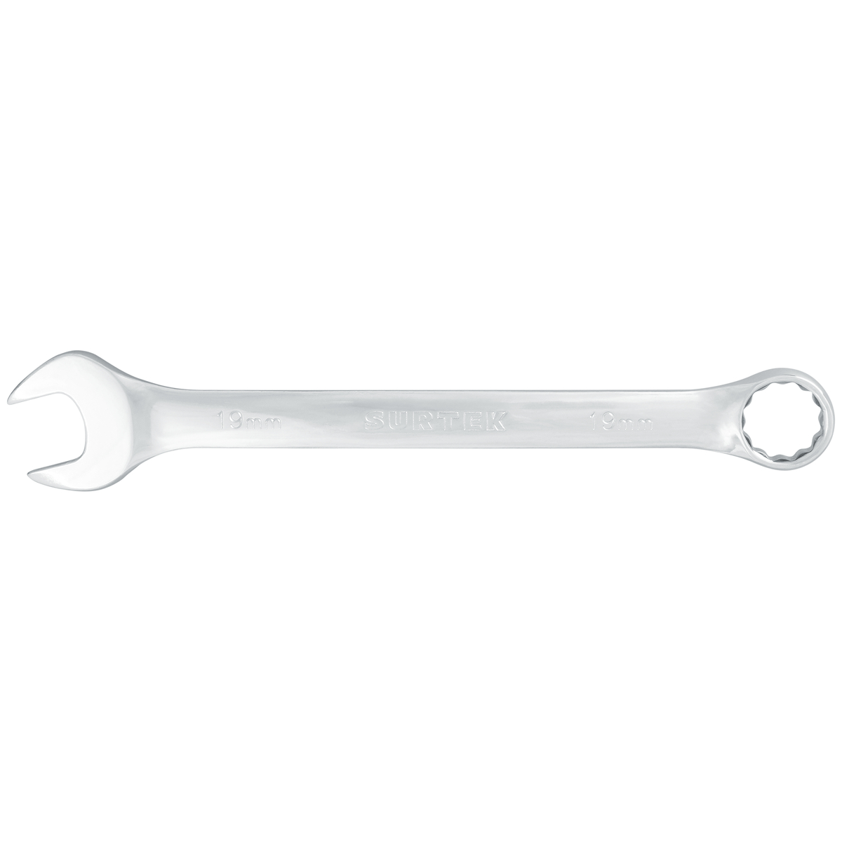 LLAVE COMBINADA PULIDO ESPEJO 12 PUNTAS 19MM SURTEK SURTEK 100369 - Mersol Sureste México