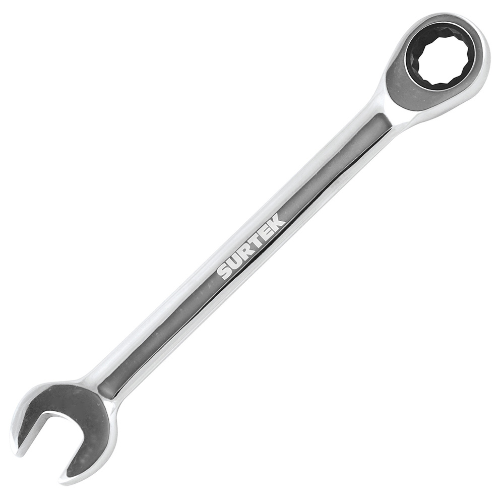 LLAVE COMBINADA PULIDO ESPEJO DE MATRACA 12 PUNTAS 3/8in SURT SURTEK 100532 - Mersol Sureste México