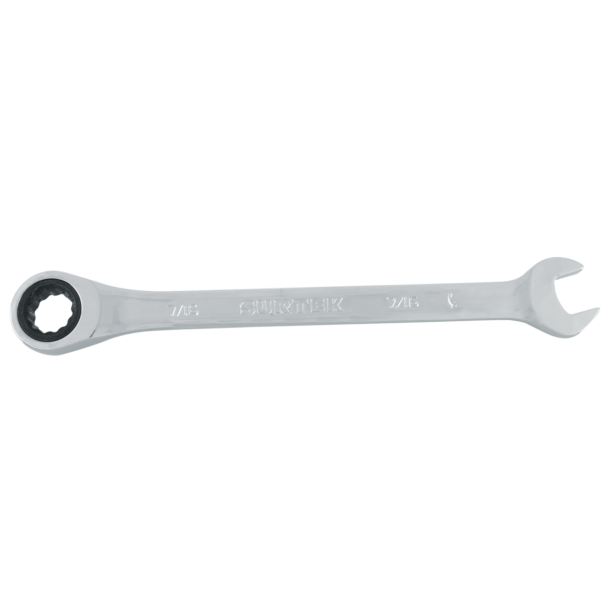 LLAVE COMBINADA PULIDO ESPEJO DE MATRACA 12 PUNTAS 7/16in SUR SURTEK 100534 - Mersol Sureste México