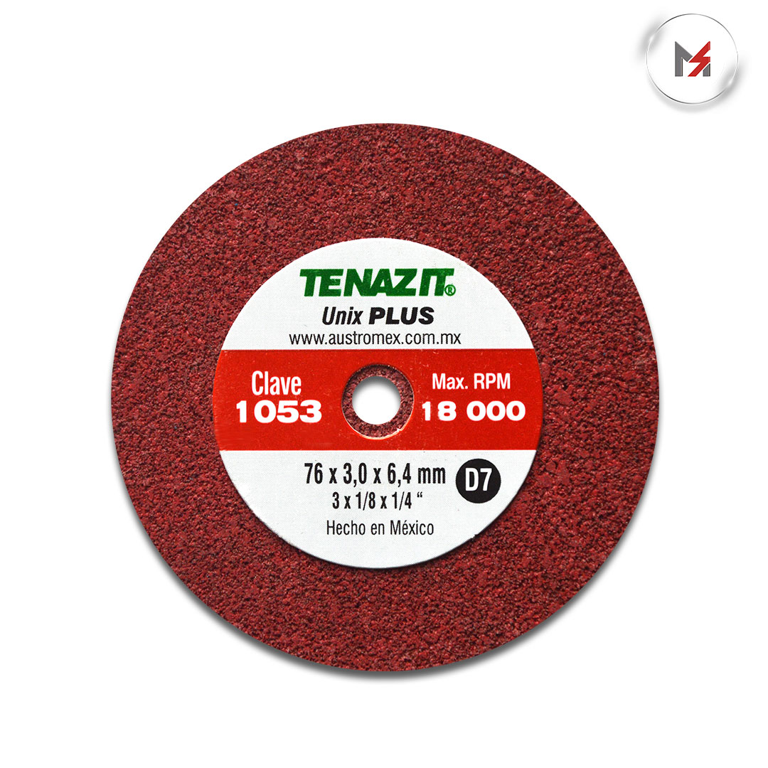 RUEDA UNIX PLUS 3 X 1/8 X 1/4 TENAZIT AUSTROMEX 1053 - Mersol Sureste México