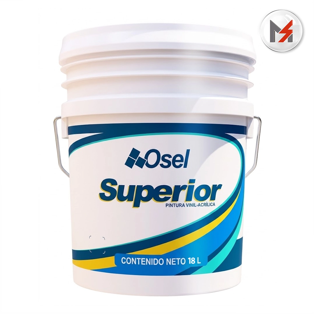 PINTURA VINILICA BLANCO BASE W OSEL CONTRATOS 18L CUBETA OSEL 1061-Q - Mersol Sureste México