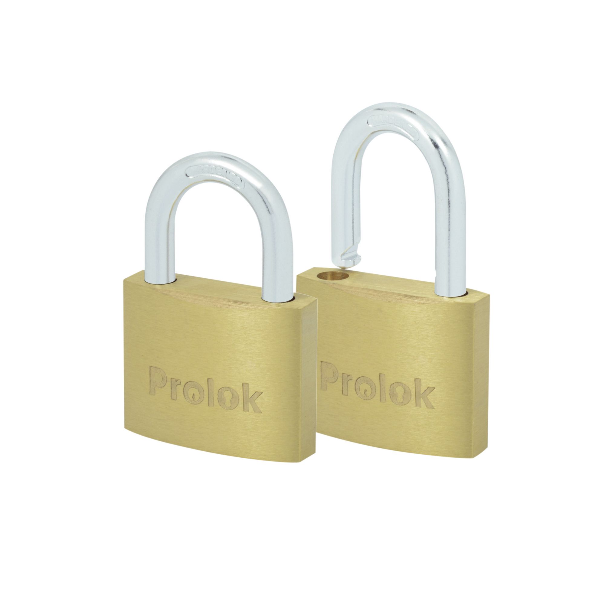 JGO. DE 2 CANDADOS DE LATON CORTOS 40 MM (pvl) SURTEK PROLOK 10CAP - Mersol Sureste México