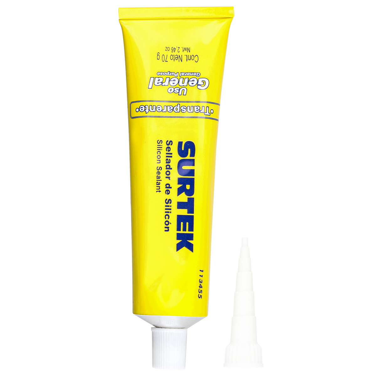 SILICON DE USO GENERAL EN TUBO TRANSPARENTE 70GR SURTEK SURTEK 113455 - Mersol Sureste México