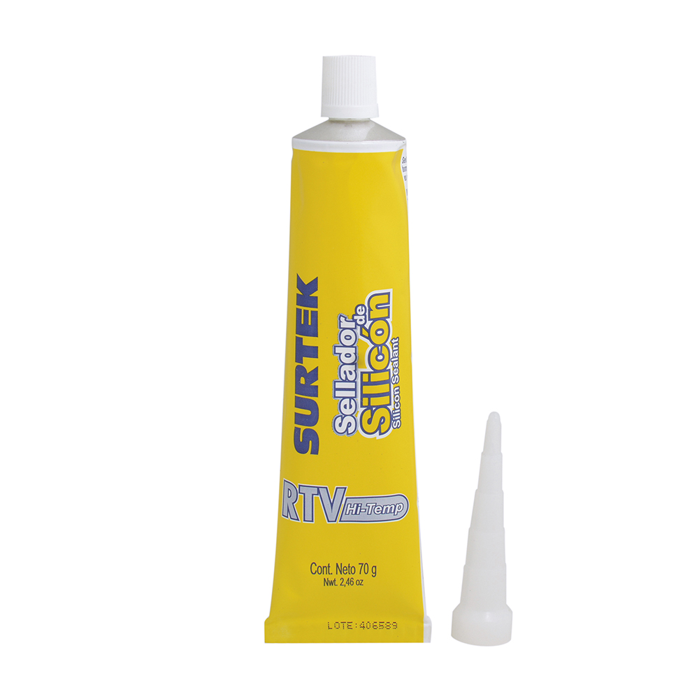 SILICON PARA ALTA TEMPERATURA EN TUBO ALUMINIO 70GR SURTEK SURTEK 113457 - Mersol Sureste México