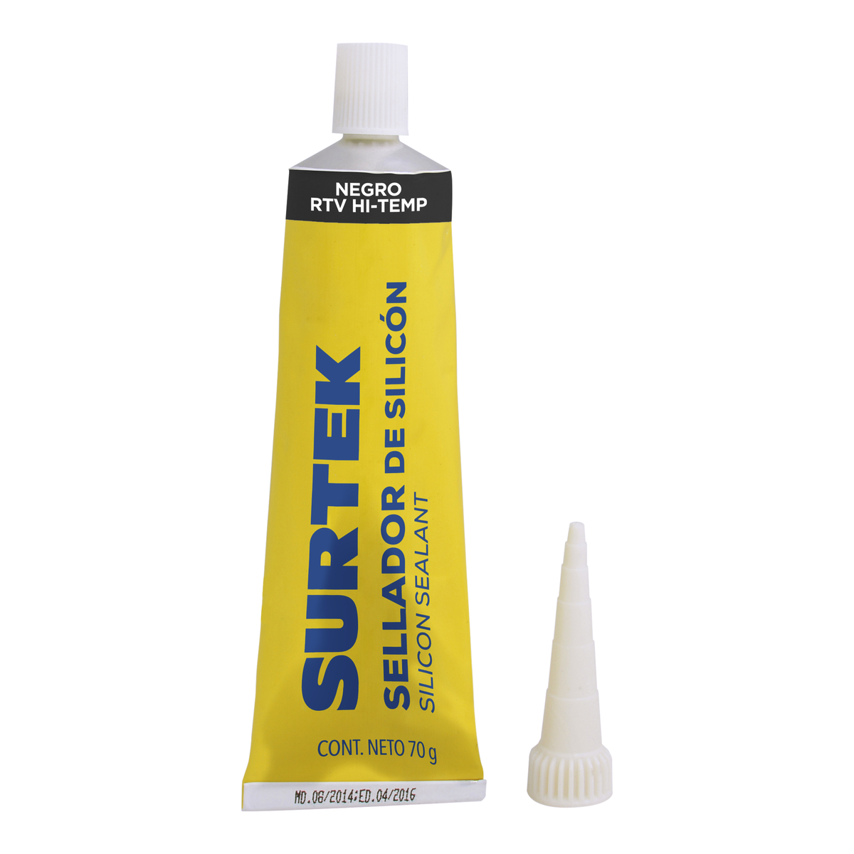 SILICON PARA ALTA TEMPERATURA EN TUBO NEGRO 70GR SURTEK SURTEK 113458 - Mersol Sureste México