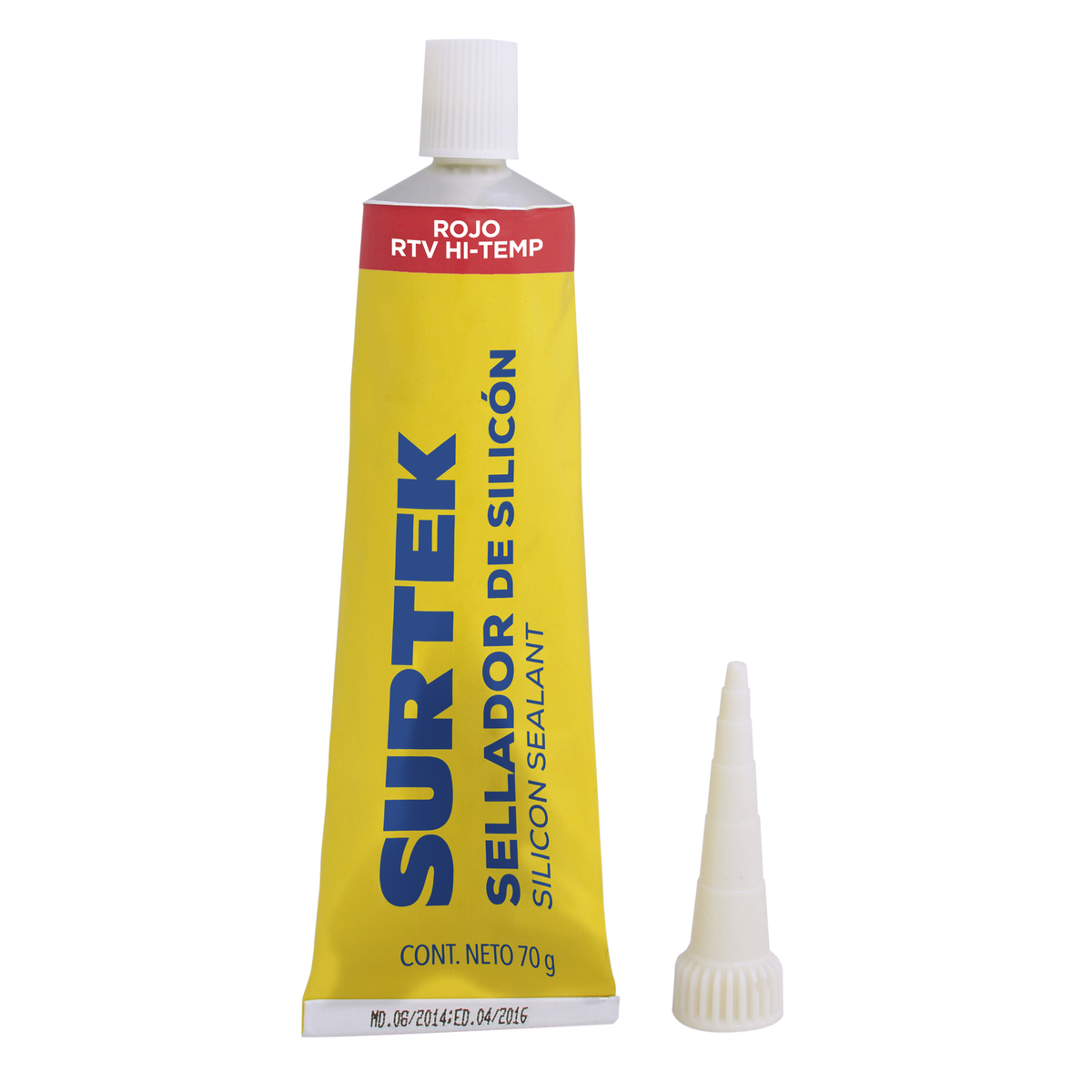 SILICON PARA ALTA TEMPERATURA EN TUBO ROJO 70GR SURTEK SURTEK 113459 - Mersol Sureste México