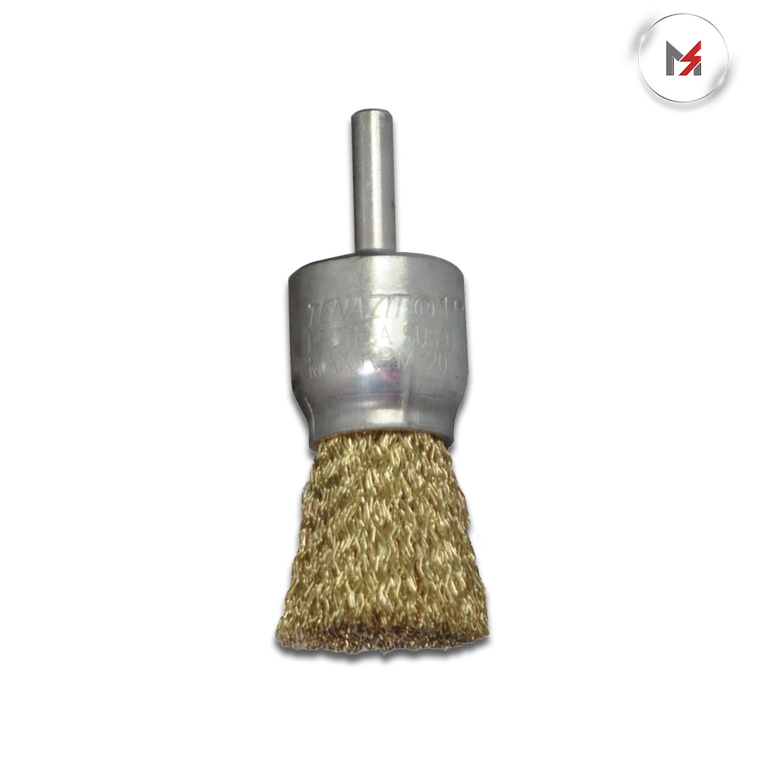 CEPILLO TIPO BROCHA ONDULADO C/VASTAGO 1x0.012x1/4 AUSTROMEX AUSTROMEX 1174 - Mersol Sureste México