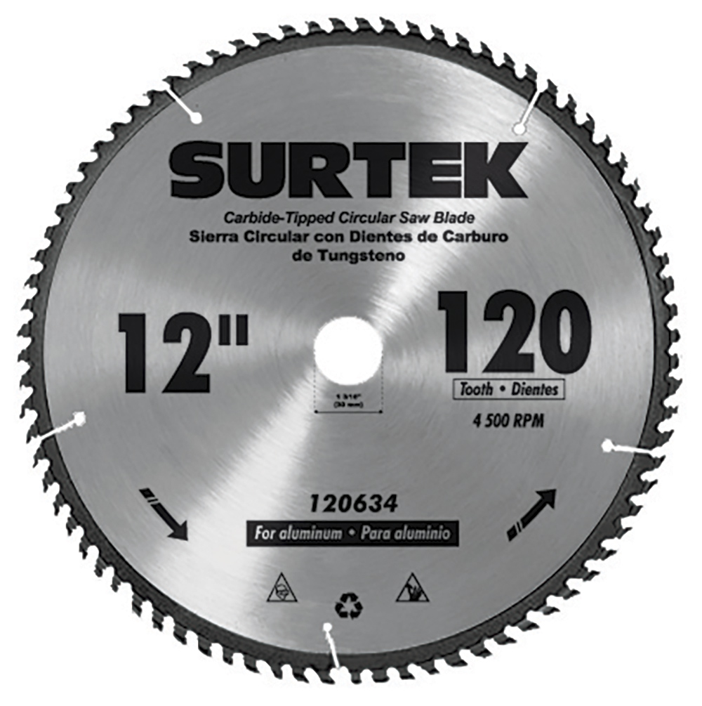 DISCO PARA SIERRA CIRCULAR 12in 60 DIENTES SURTEK SURTEK 120631 - Mersol Sureste México
