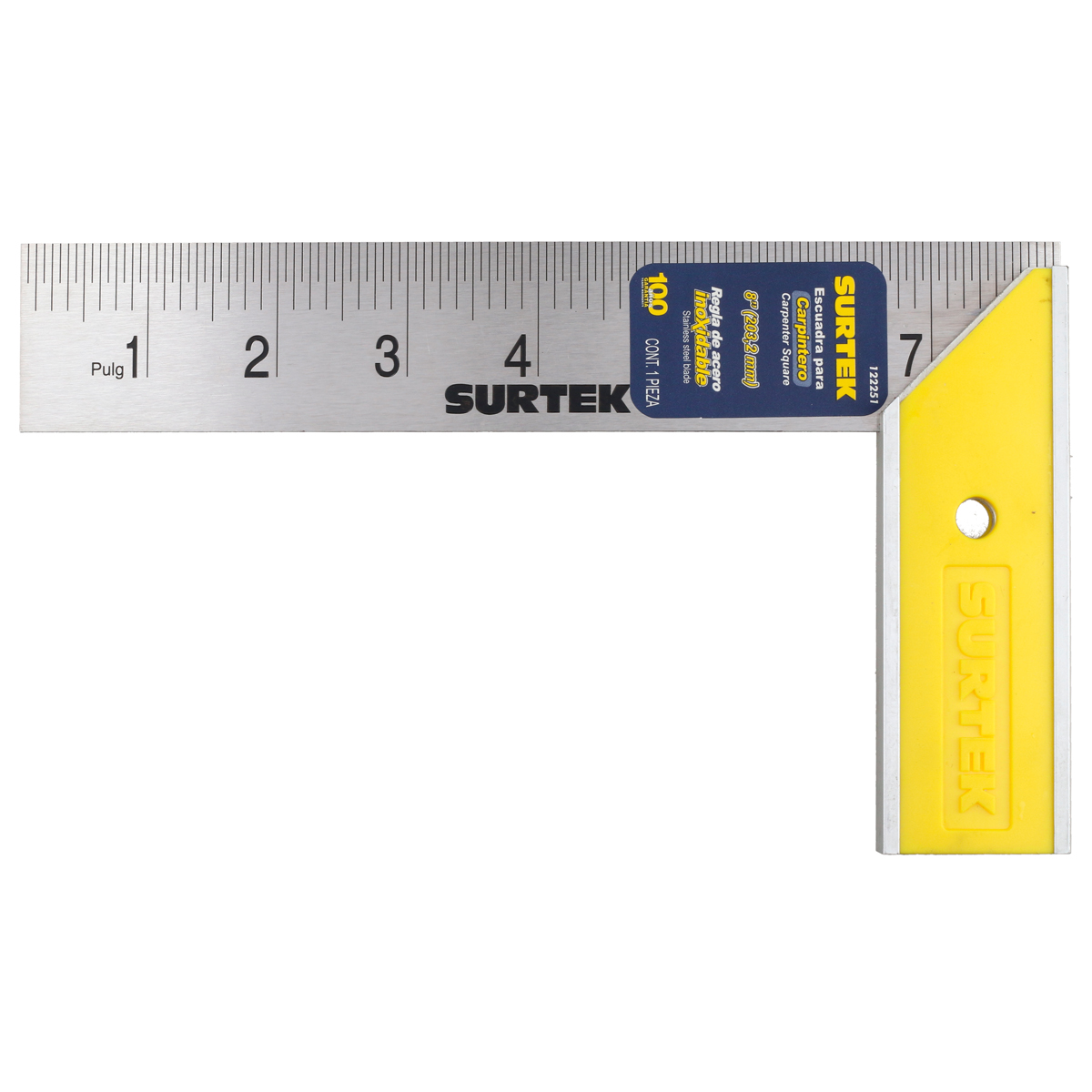 ESCUADRA CARPINTERO 8in SURTEK SURTEK 122251 - Mersol Sureste México