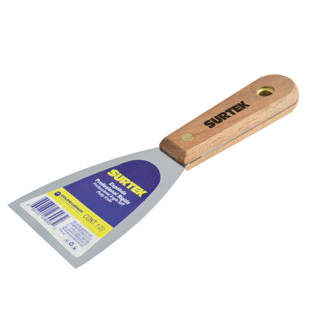 ESPATULA RIGIDA MANGO DE MADERA 2in SURTEK SURTEK 123082 - Mersol Sureste México