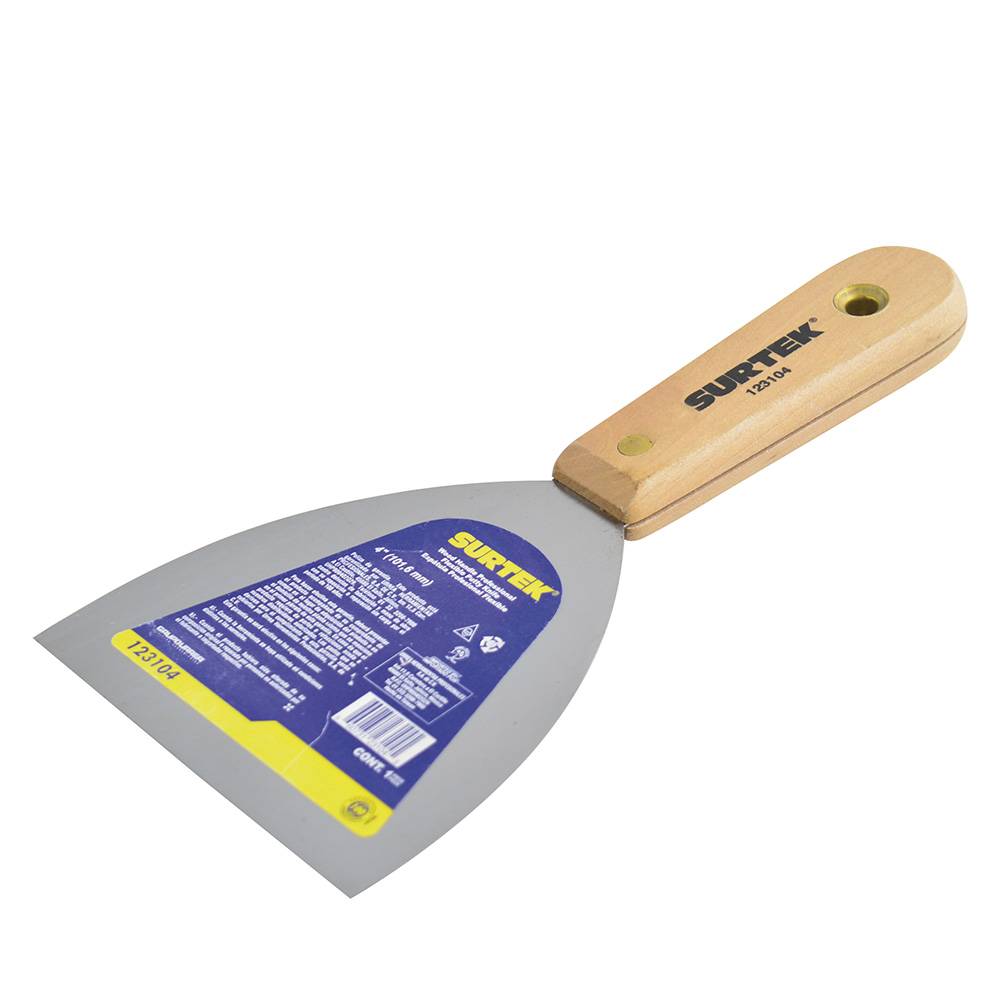 ESPATULA FLEXIBLE MANGO DE MADERA 4in SURTEK SURTEK 123104 - Mersol Sureste México