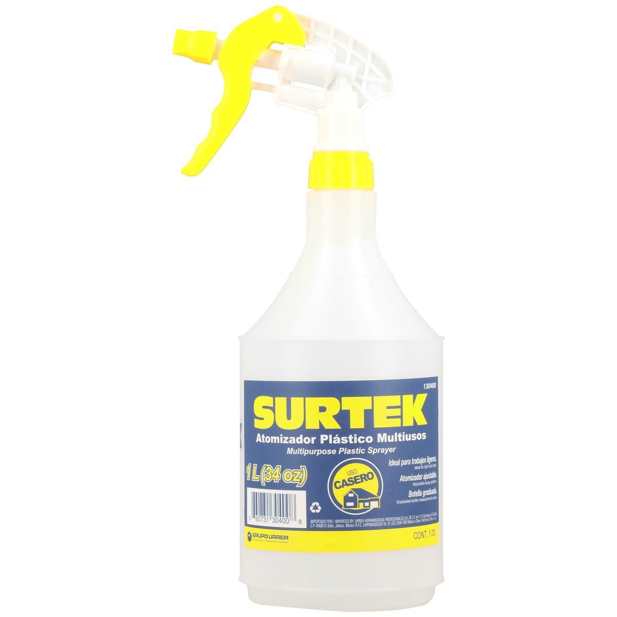 ATOMIZADOR PLASTICO MULTIUSOS SURTEK SURTEK 130400 - Mersol Sureste México