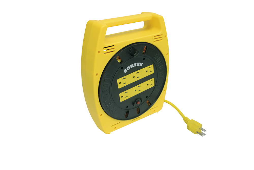 EXTENSION ELECTRICA DE CARRETE MULTICONTACTO 6 MT 6 ENTR. X SURTEK 136035 - Mersol Sureste México