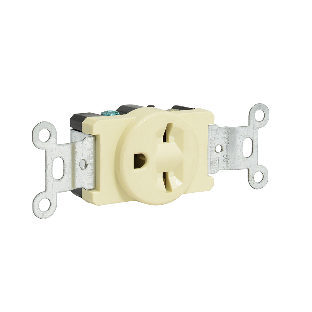 CONTACTO CARA DE CHINO SENCILLO P/ALTO VOLTAJE 15A 250V SU SURTEK 136406 - Mersol Sureste México