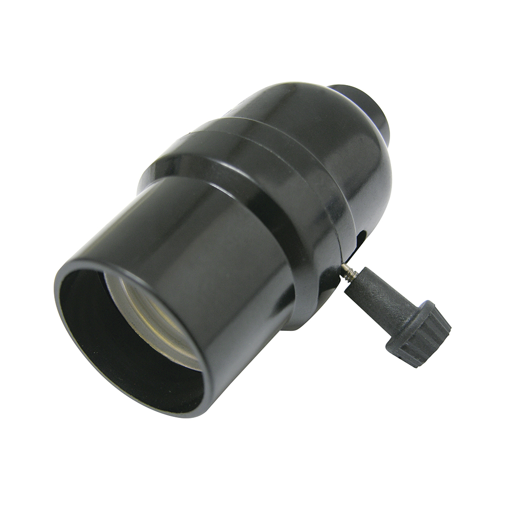PORTALAMPARA CON APAGADOR DE LLAVE NEGRO 250V SURTEK SURTEK 136657 - Mersol Sureste México
