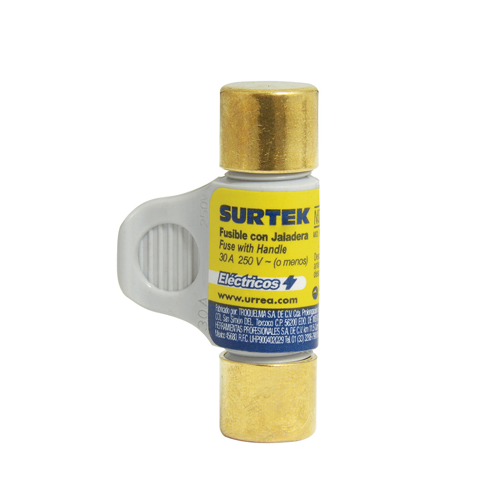 FUSIBLE CON AGARRADERA 30A SURTEK SURTEK 136714 - Mersol Sureste México