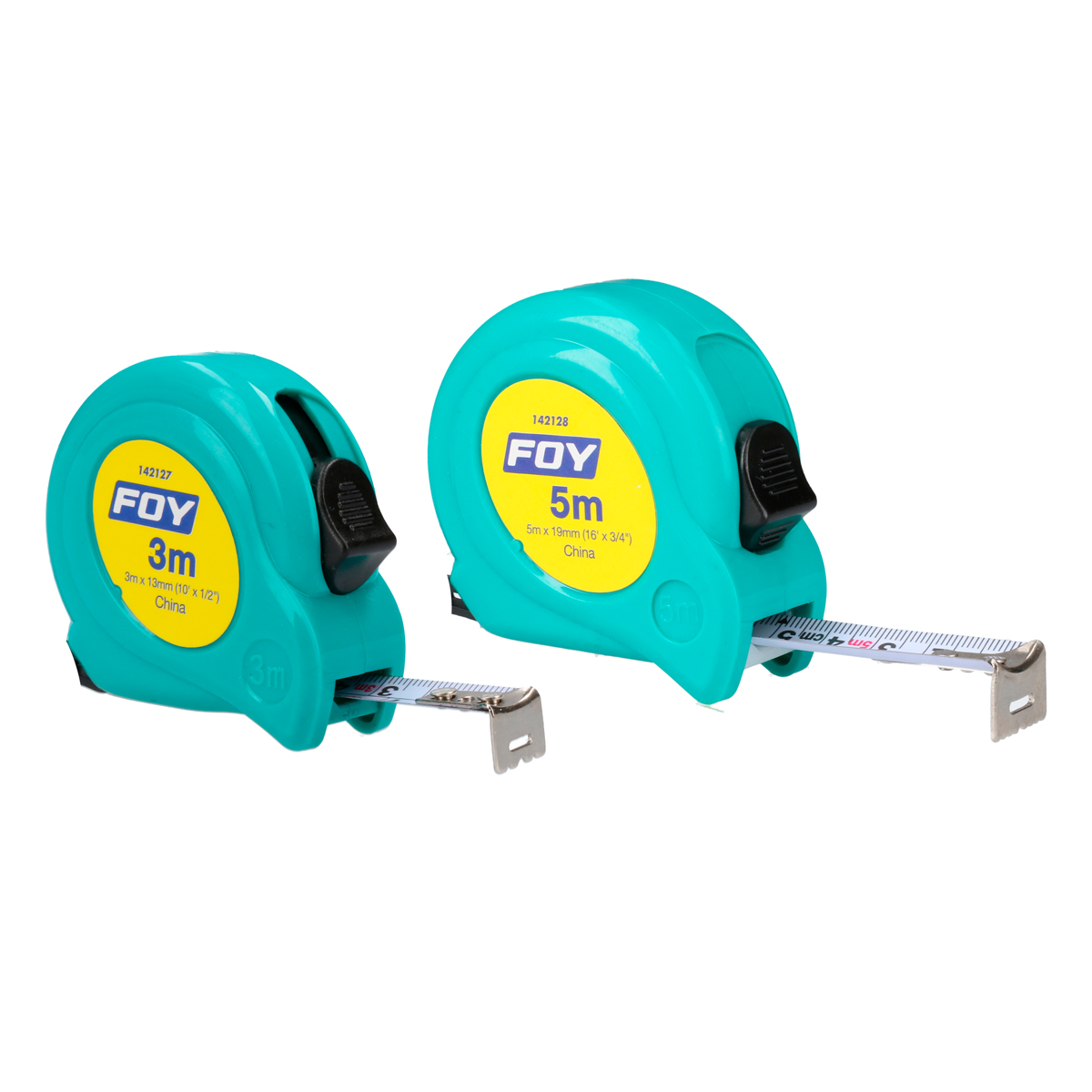 FLEXOMETRO 5M (pvl) 3/4" TURQUESA (pvl) FOY FOY 142128 - Mersol Sureste México