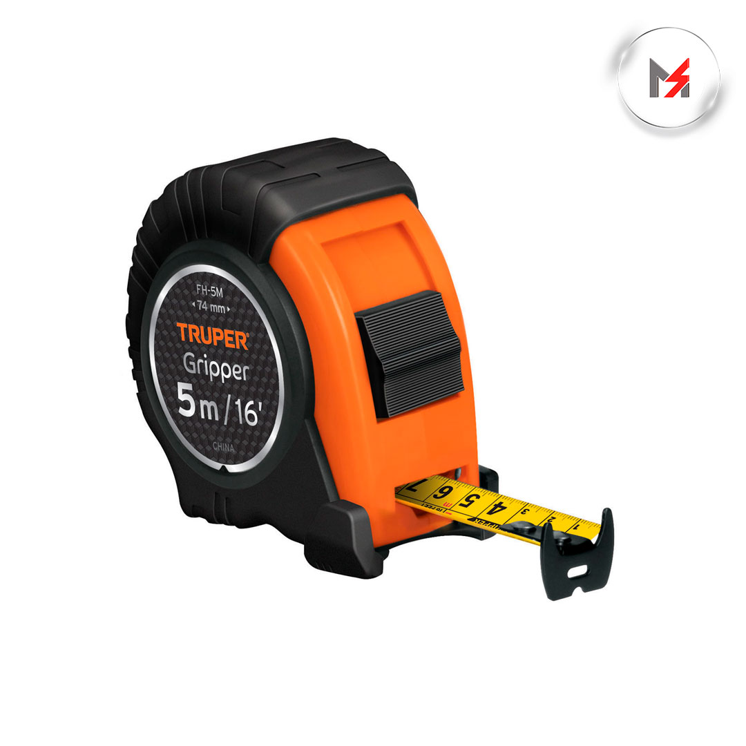 FLEXOMETRO GRIPPER CONTRA IMPACTO 5 M CINTA 3/4 TRUPER TRUPER 14578 - Mersol Sureste México