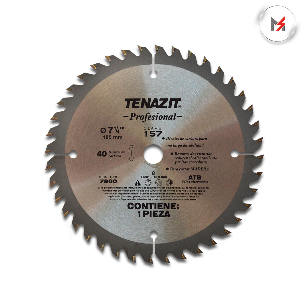SIERRA METALICA PARA MADERA 7-1/4 X 5/8 TENANZIT AUSTROMEX AUSTROMEX 157 - Mersol Sureste México
