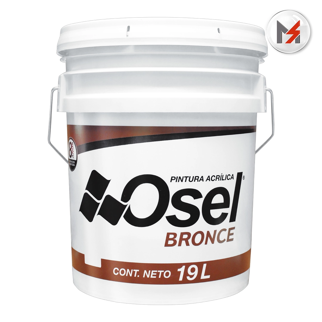 PINTURA EMULSIONADA MATE BASE M CUBETA OSEL BRONCE OSEL 1591-Q - Mersol Sureste México
