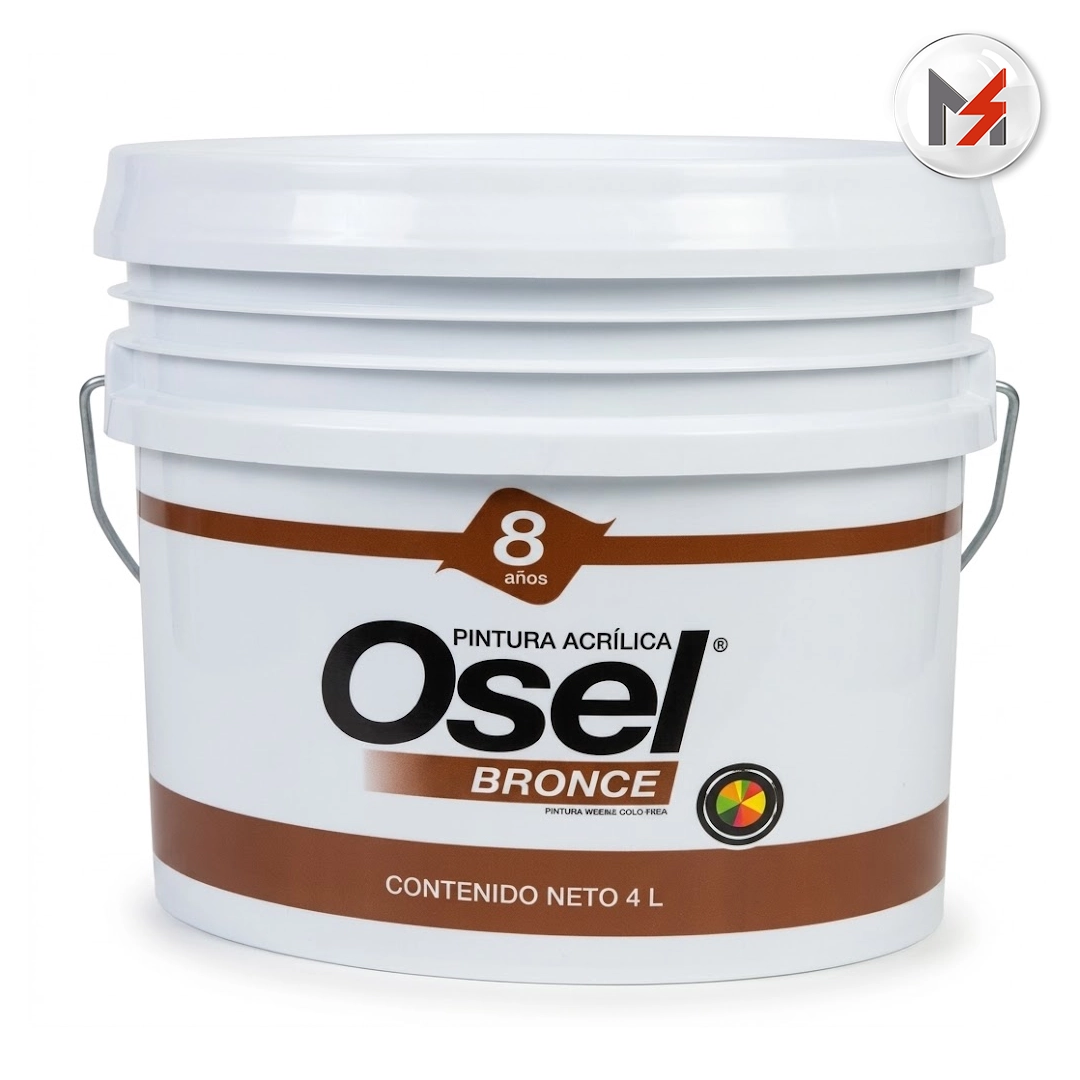 PINTURA VINILICA MATE BASE N OSEL BRONCE (SUMAR IGUALADO) GALON OSEL 1594-G - Mersol Sureste México