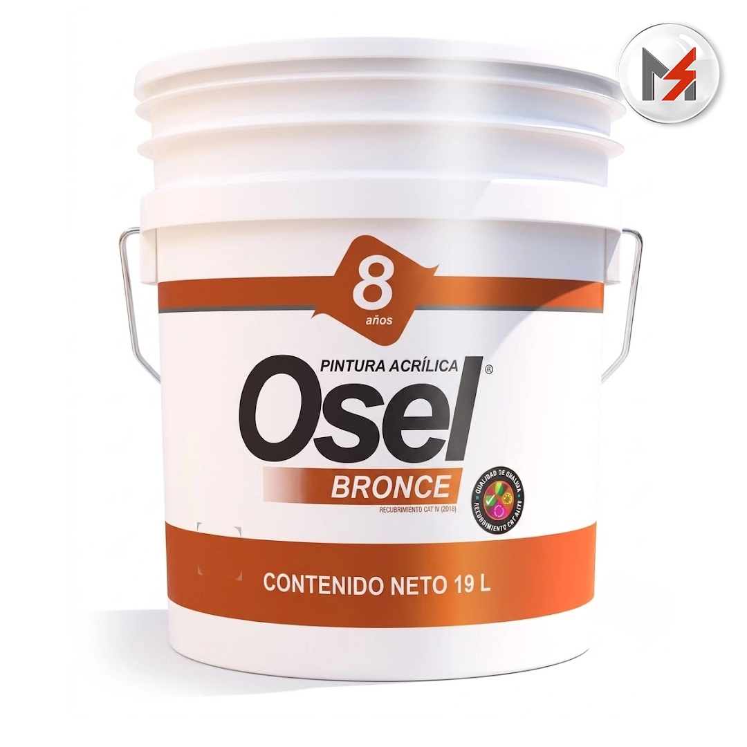 PINTURA VINILICA MATE BASE N OSEL BRONCE (SUMAR IGUALADO) CUBETA OSEL 1594-Q - Mersol Sureste México