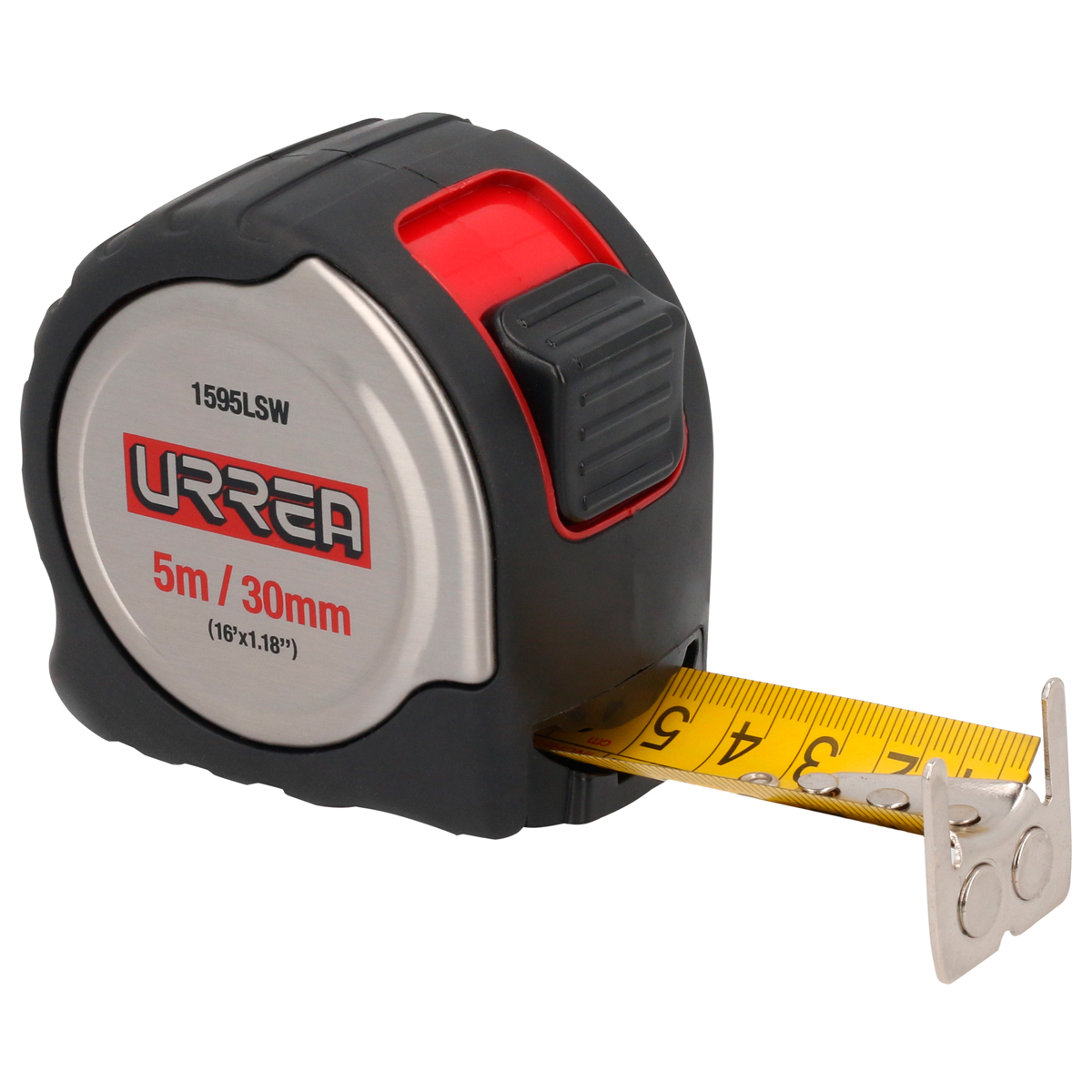 FLEXOMETRO DE ACERO INOXIDABLE 5M X 30 MM URREA URREA 1595LSW - Mersol Sureste México