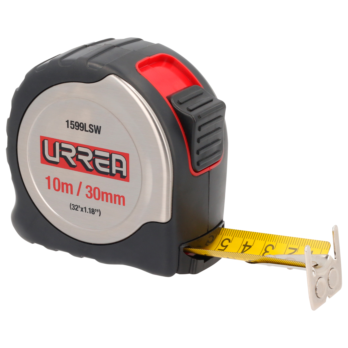 FLEXOMETRO DE ACERO INOXIDABLE 10M X 30 MM URREA URREA 1599LSW - Mersol Sureste México