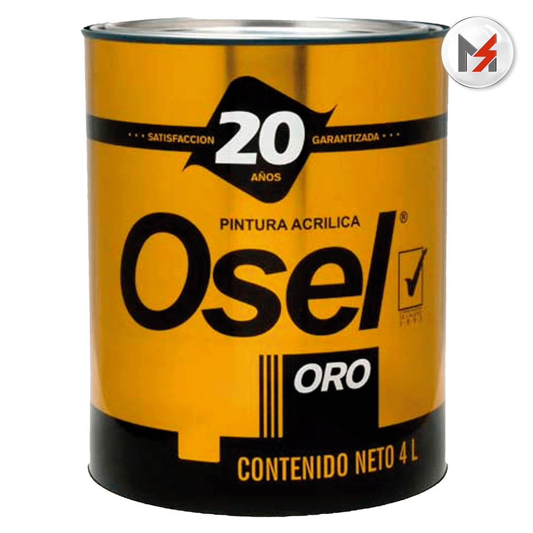PINTURA VINIL ACRILICA BLANCO SATIN GALON OSEL ORO OSEL 1721-G - Mersol Sureste México