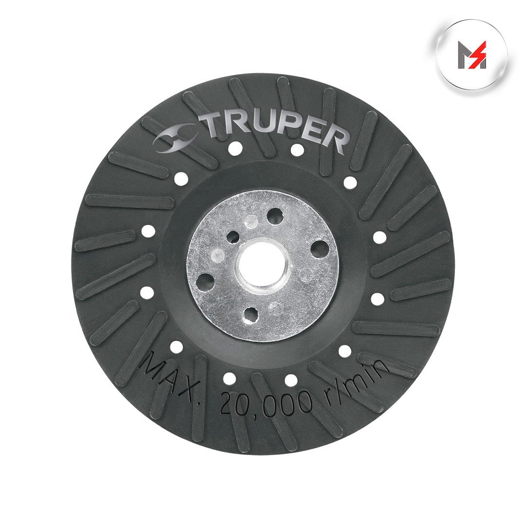 RESPALDO PARA DISCOS DE LIJA 4-1/2in EJE 5/8-11 TRUPER TRUPER 17273 - Mersol Sureste México