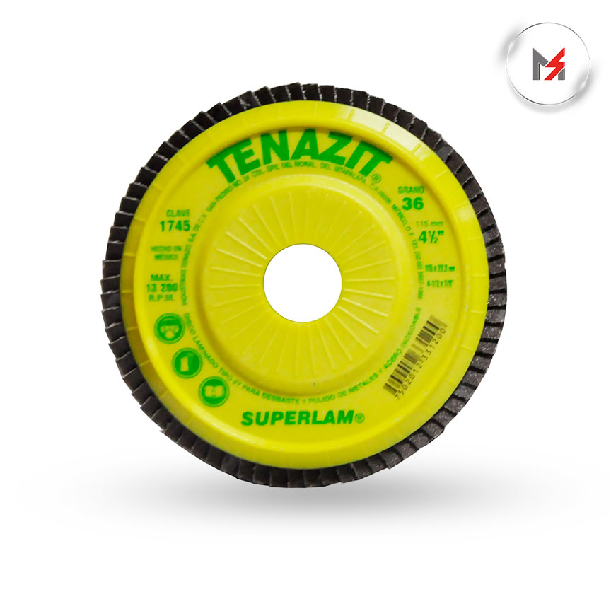 DISCO LAMINADO SUPERLAM G-36 4-1/2in X 7/8in TENAZIT AUSTROMEX AUSTROMEX 1745 - Mersol Sureste México