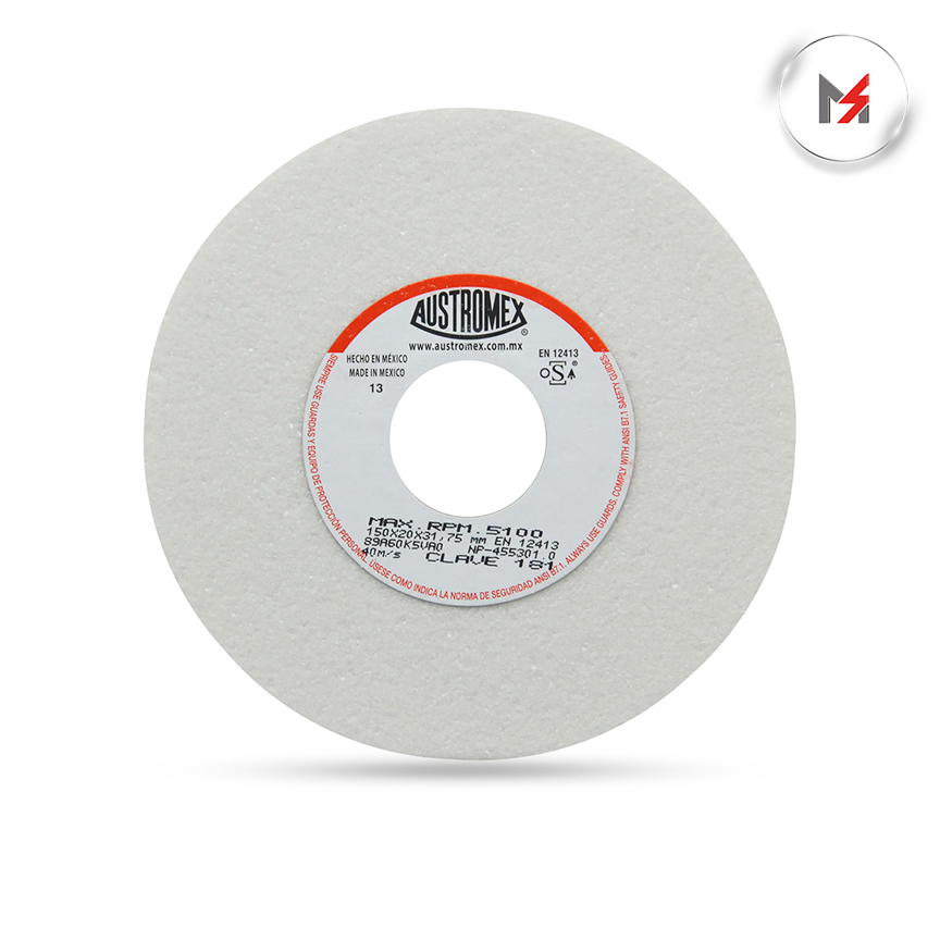 RUEDA ABRASIVA TIPO 1 USO GRAL. 89A 6 x 3/4 x 1-¼ MOD. 181 AUSTROMEX 181 - Mersol Sureste México