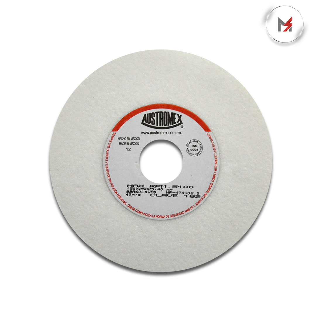 RUEDA ABRASIVA RECTIFICADORA BLANCA 6x1x1 AUSTROMEX AUSTROMEX 182 - Mersol Sureste México