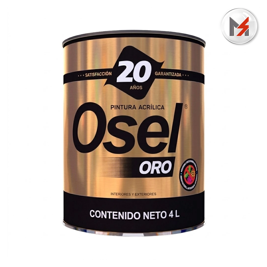 PINTURA VINILICA MATE BASE N OSEL ORO SUMAR IGUALADO GALON OSEL 1864-G - Mersol Sureste México
