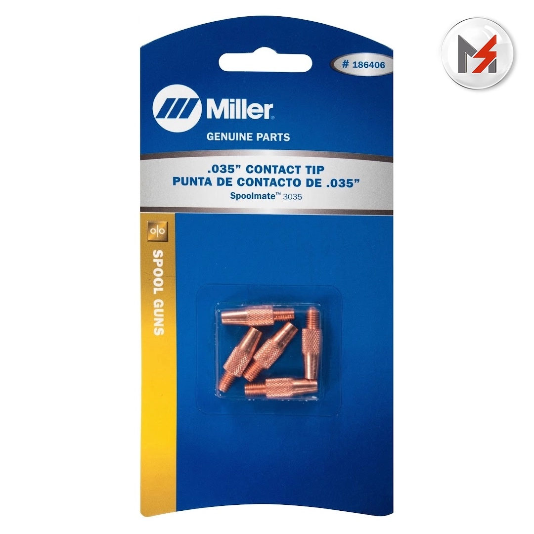 PUNTA DE CONTACTO 0.035" M5 X .8MM ROSCA MILLER 186406 - Mersol Sureste México