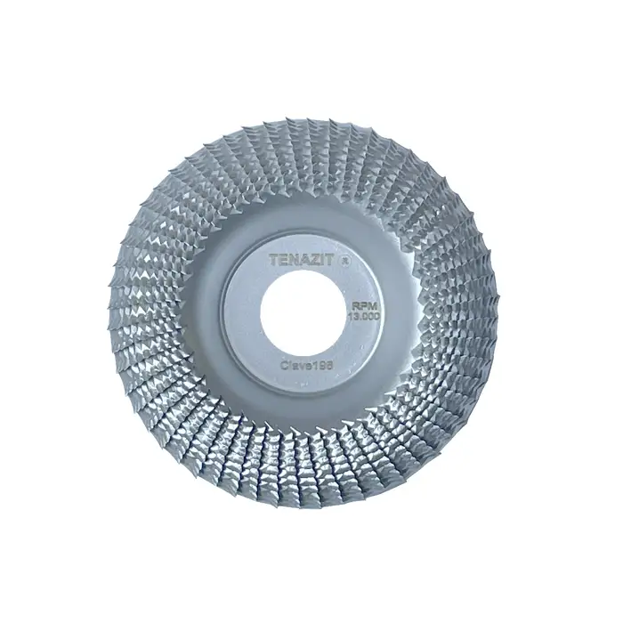 DISCO DE METAL 4 x 7/8" PARA DESBASTE DE MADERA CURVO TENAZIT AUSTROMEX AUSTROMEX 196 - Mersol Sureste México
