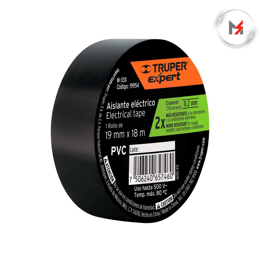 CINTA DE AISLAR 19MM X 18M TRUPER EXPERT TRUPER 19954 - Mersol Sureste México