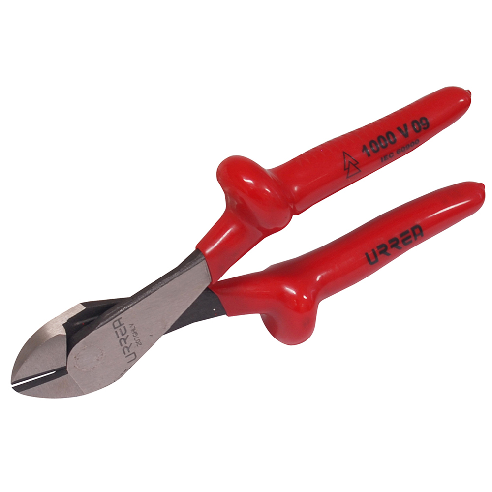 PINZA CORTE DIAGONAL 7-15/16in 1000V USO EXTRA PESADO URREA URREA 207GHLV - Mersol Sureste México