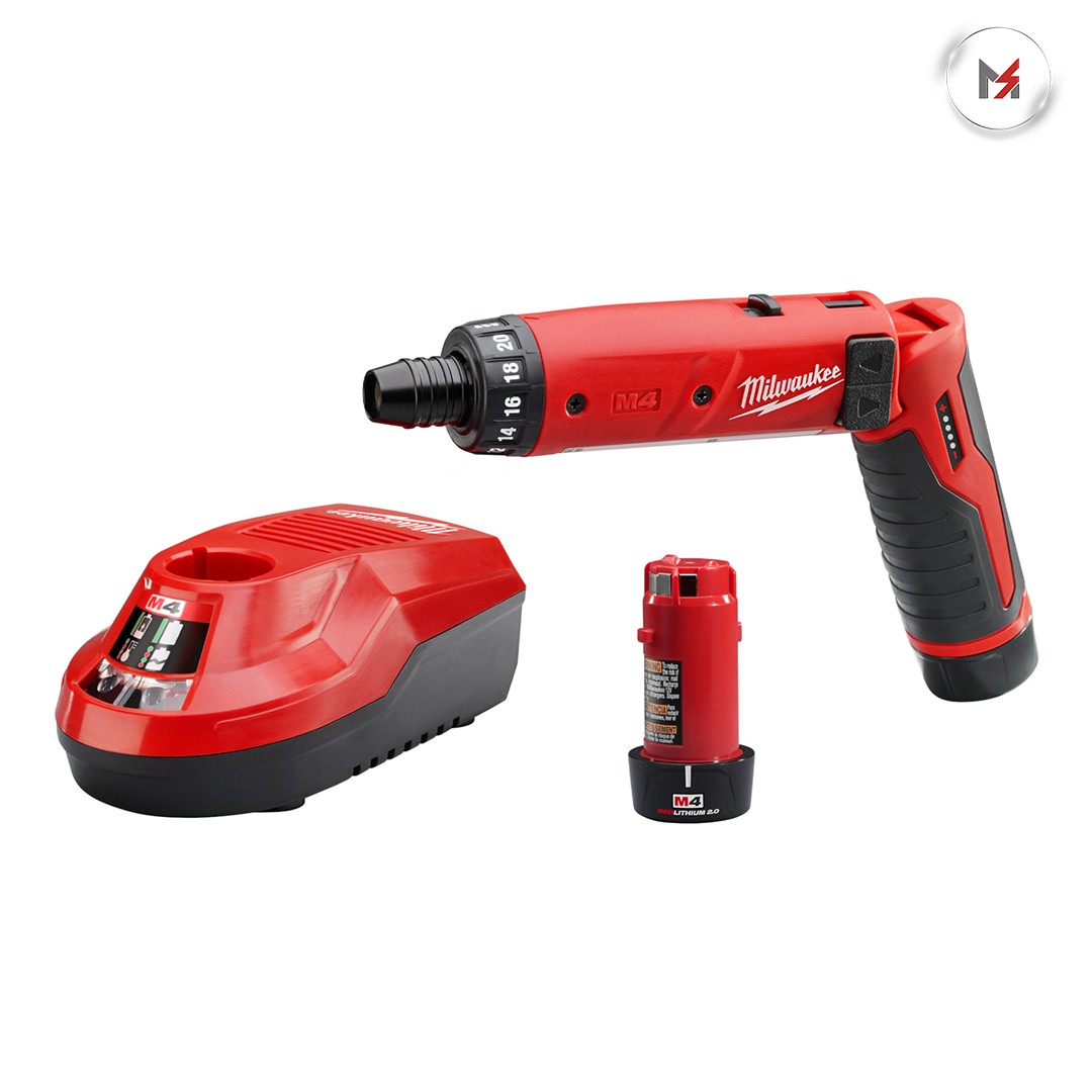 ATORNILLADOR M4 REDLITHIUM  200 Y 600 RPM 1/4 HEX CON DOS BATERIAS Y CARGADOR MILWAUKEE MILWAUKEE 2101-22 - Mersol Sureste México