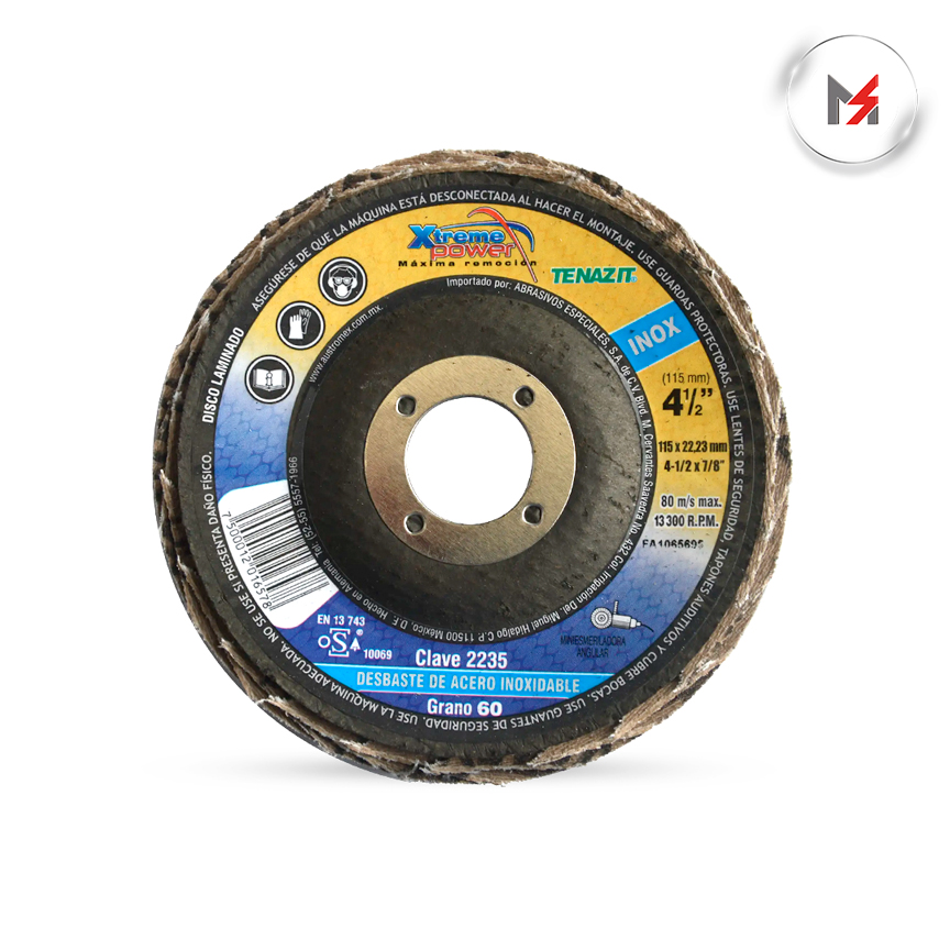 DISCO LAMINADO XTREME POWER 4-1/2in x 7/8in G-60 AUSTROMEX AUSTROMEX 2235 - Mersol Sureste México