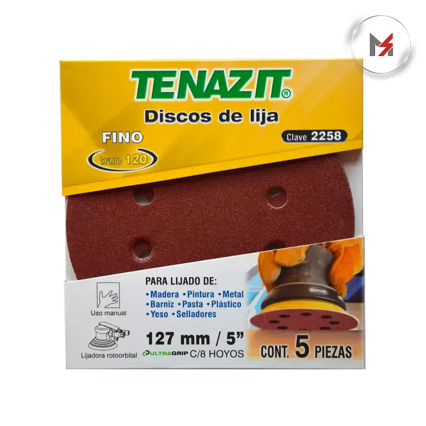 DISCO LIJA AUTOADHERIBLE ANTIESTATICO GRANO FINO BOLSA C/5PZ AUSTROMEX 2258 - Mersol Sureste México