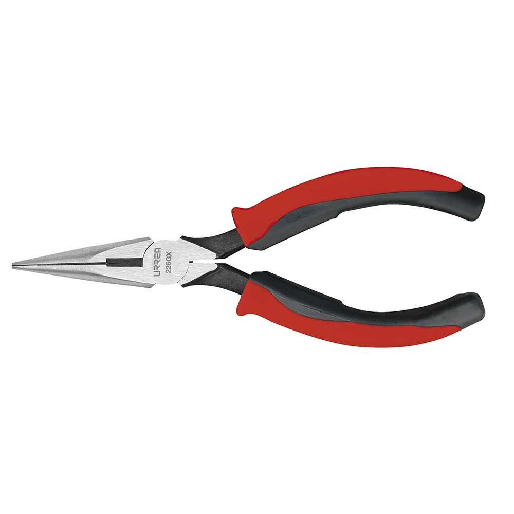 PINZA BIMATERIAL PARA ELECTRICISTA PUNTA LARGA CORTE LATERAL URREA 226GX - Mersol Sureste México