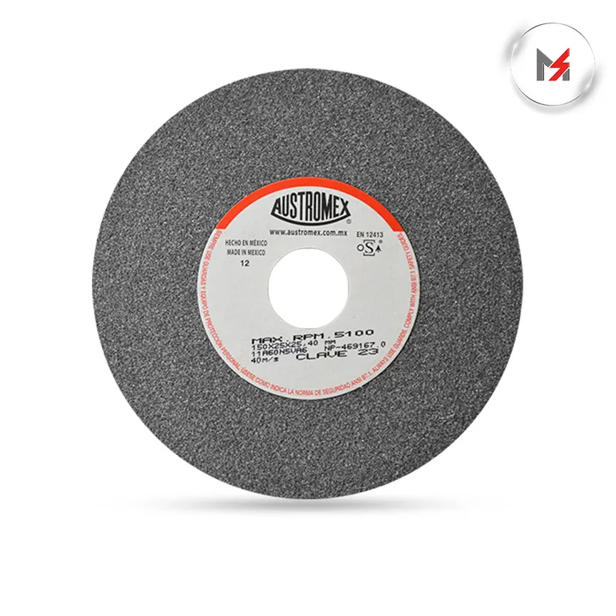 RUEDA ABRASIVA TIPO 1 PARA METAL 6 x 1 x 1 M AUSTROMEX 23 - Mersol Sureste México