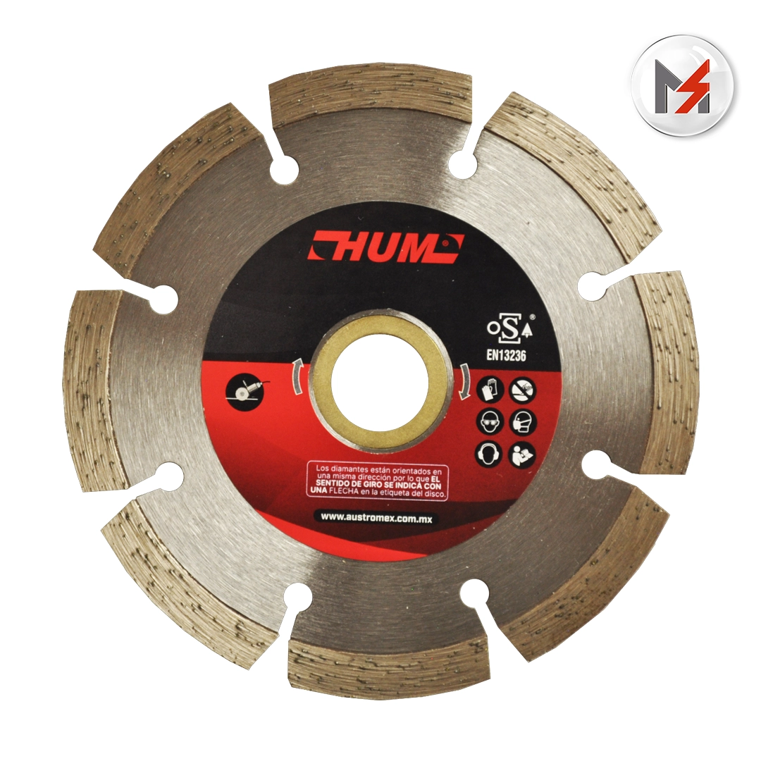 DISCO DIAMANTE CORTE GRANITO Y MARMOL 4 x 0.070 x 7/8" TIPO DDD HUM