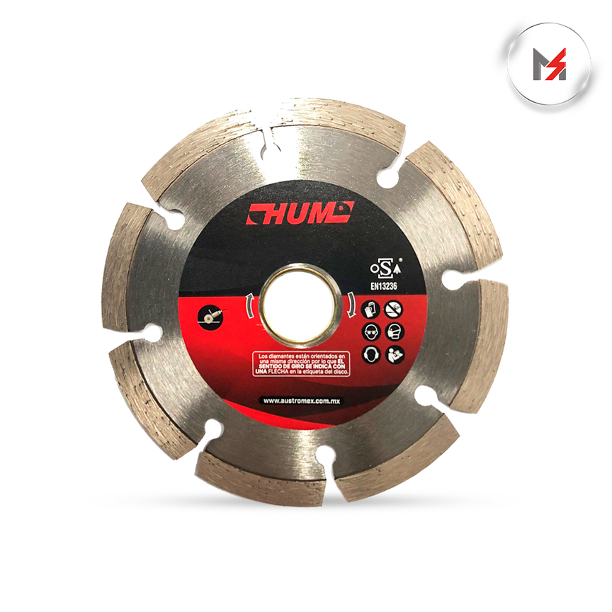 DISCO DIAMANTE DENTADO/HUM 4-1/2 x 0.07 x 7/8 MOD. 2555