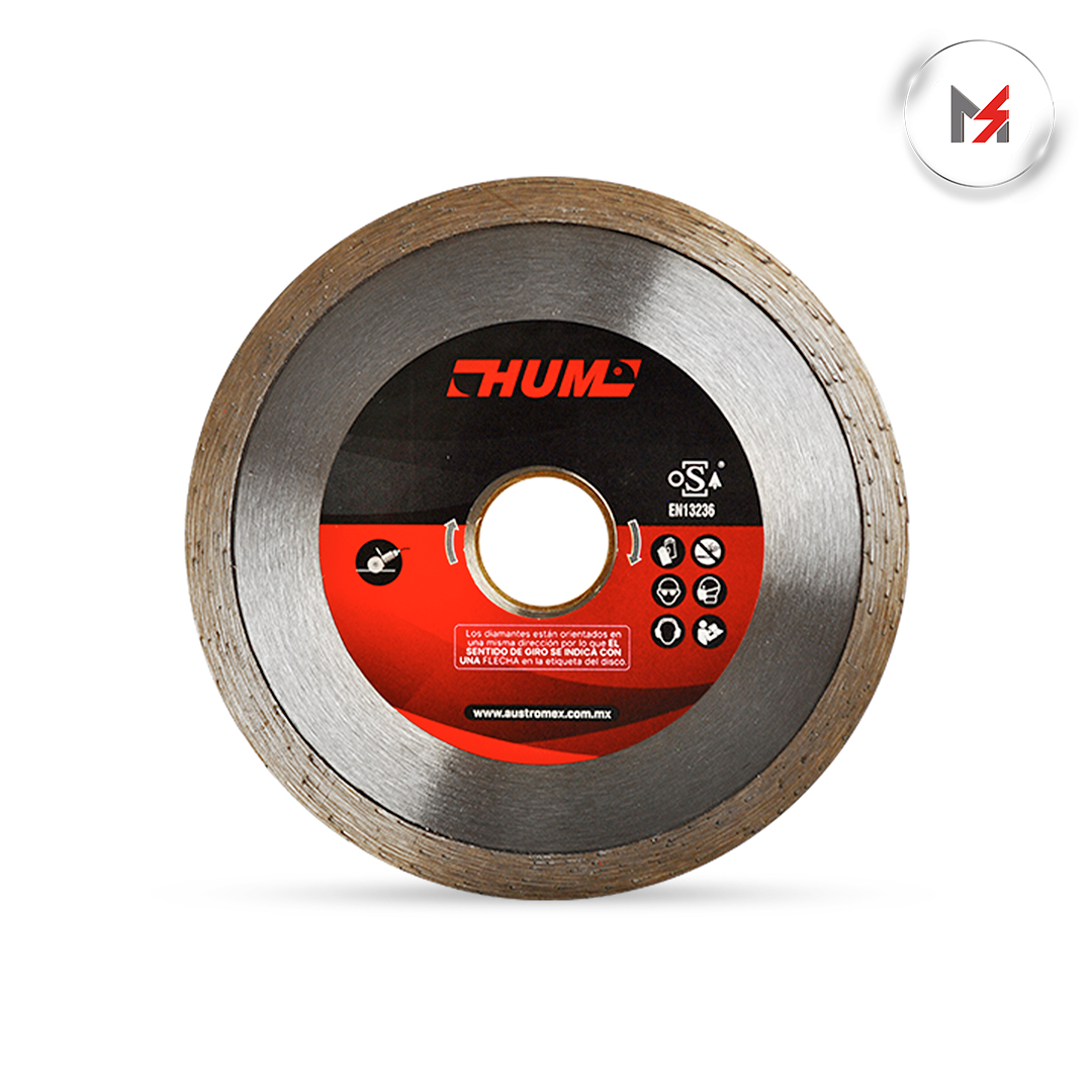 DISCO DIAMANTE RIN CONTINUO/HUM 4-1/2 x 0.08 x 7/8 MOD.2556