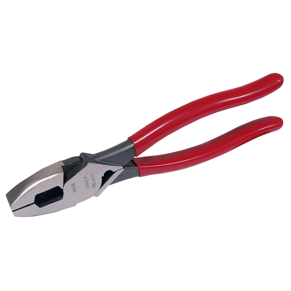 PINZA ELECTRICISTA ALTA PALANCA C/PONCHA TERMINALES 9-5/16in URREA 259GHL - Mersol Sureste México